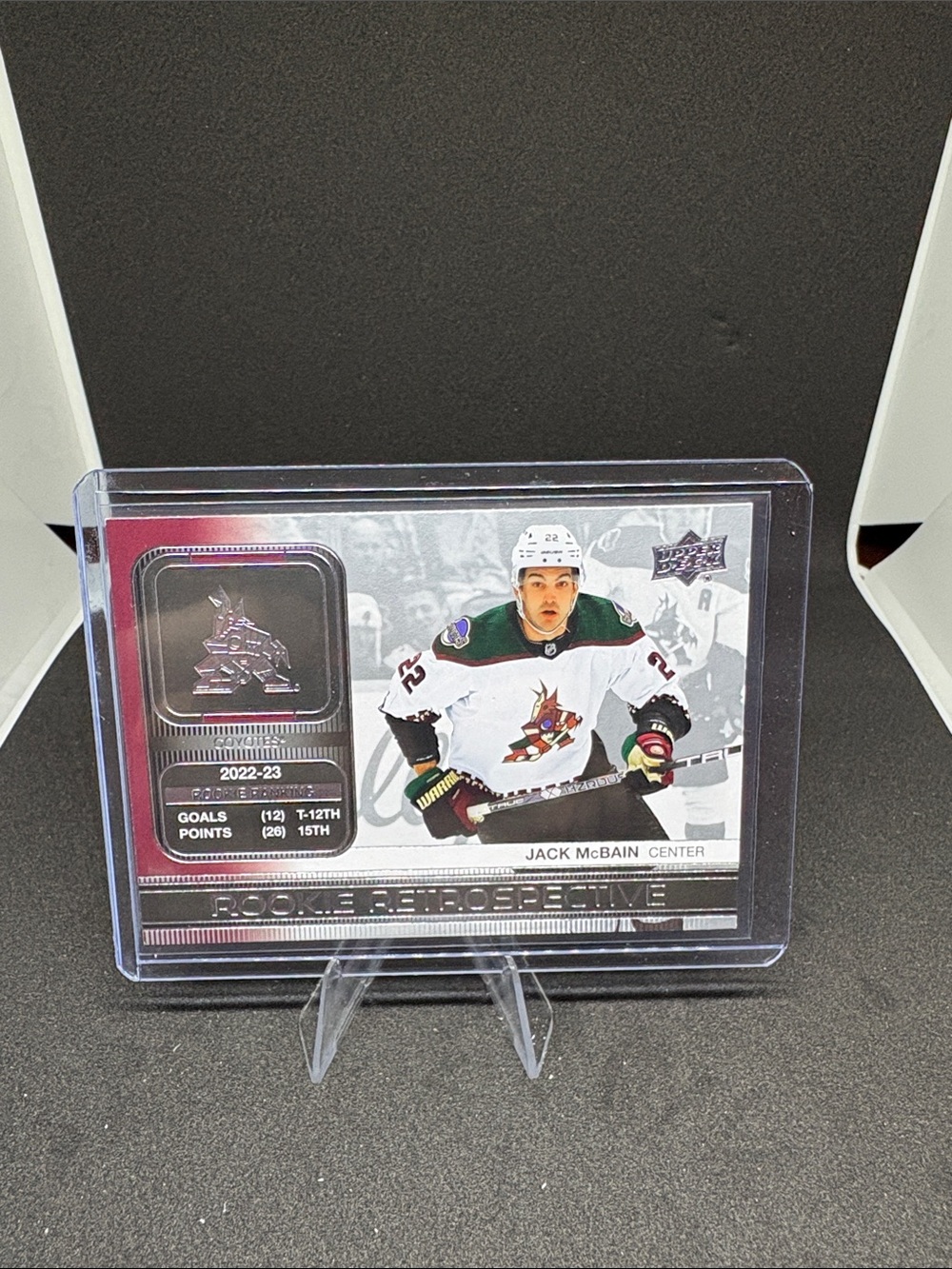 Upper Deck Jack McBain Rookie Retrospective Hockey Card